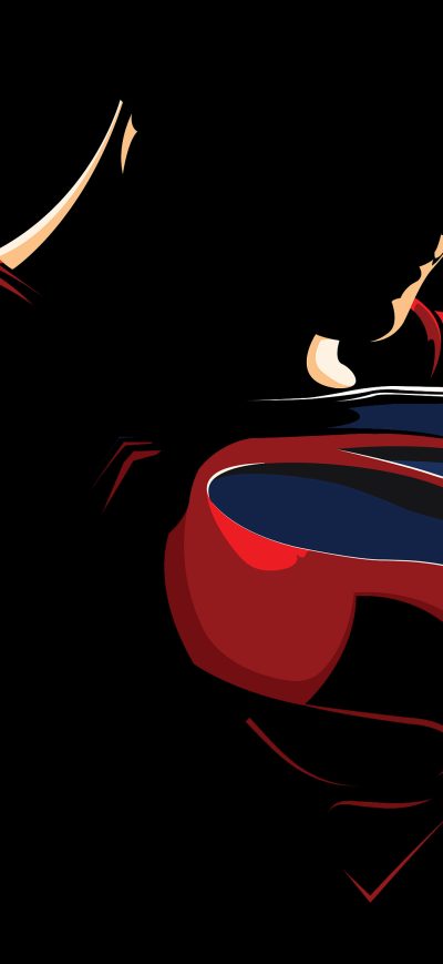Fond d'écran iPhone Superman Minimalism Logo 4k