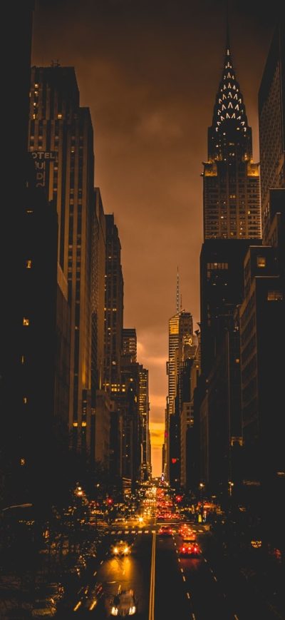 Fond d'écran New York City Evening sur iPhone