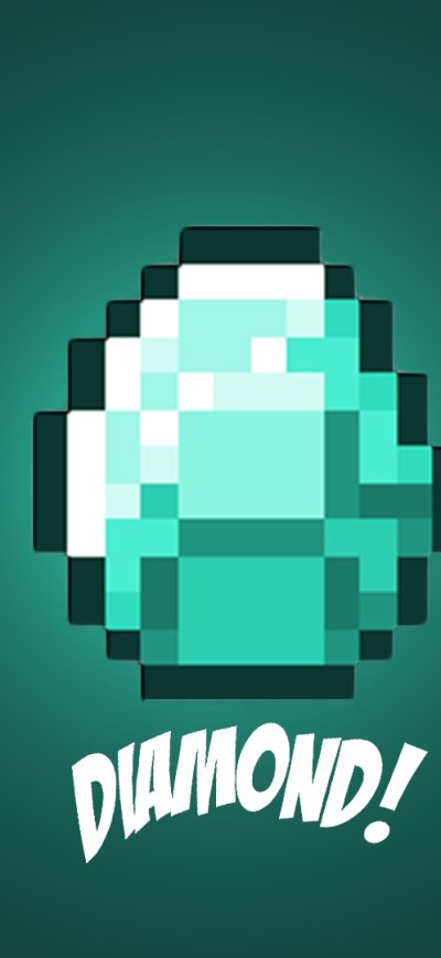 Fond d'écran iPhone Diamond Minecraft