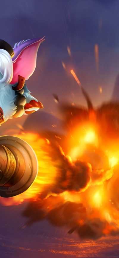 Fond d'écran Tristana Poro League Of Legends sur iPhone