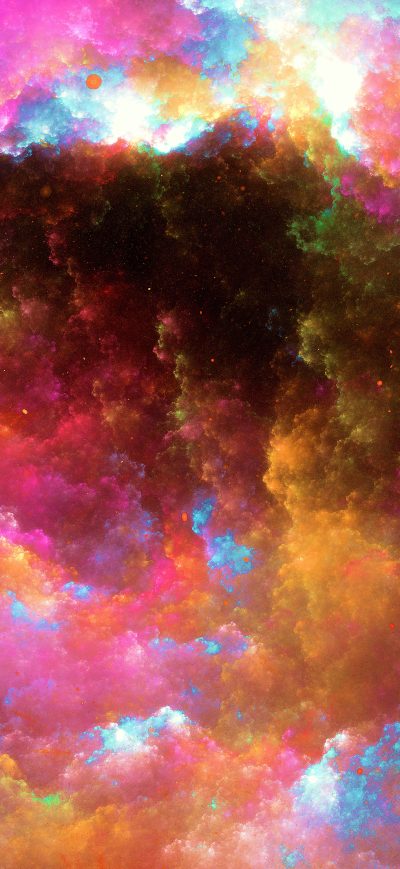 Fond d'écran iPhone Colorful Nebula Digital Art 5k