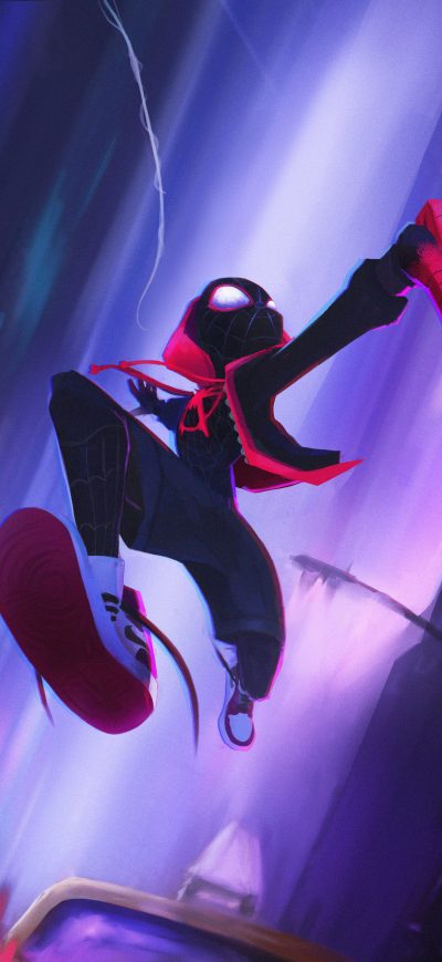 Fond d'écran Spiderverse Fan Art sur iPhone