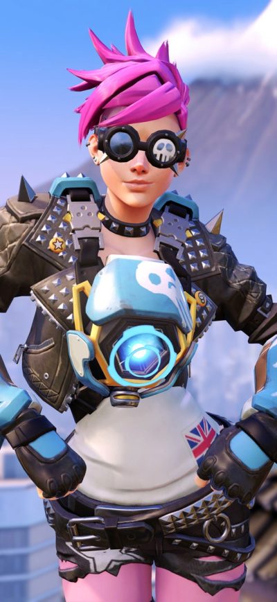 Fond d'écran iPhone Tracer Overwatch Girl