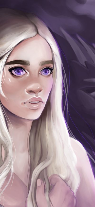 Fond d'écran iPhone Daenerys Targayen With Dragons Artwork 5k