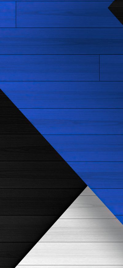 Fond d'écran iPhone Blue Black White Abstract Tiles 4k