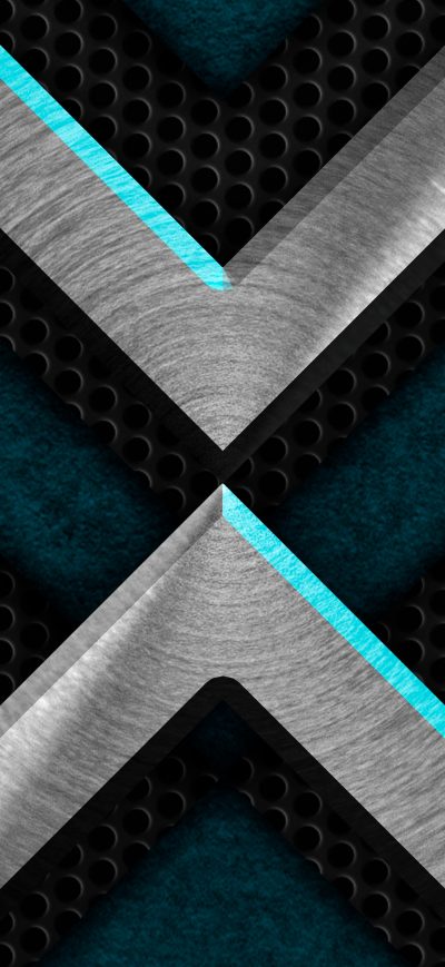 Fond d'écran iPhone Metal Shapes 4k