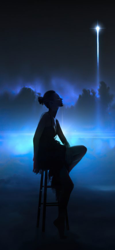 Fond d'écran iPhone Symphony Of Lights Psychedelic Trippy Woman 4k