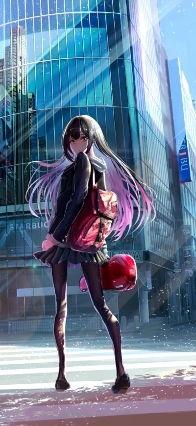 Fond d'écran iPhone Anime Girl Back To Home 4k