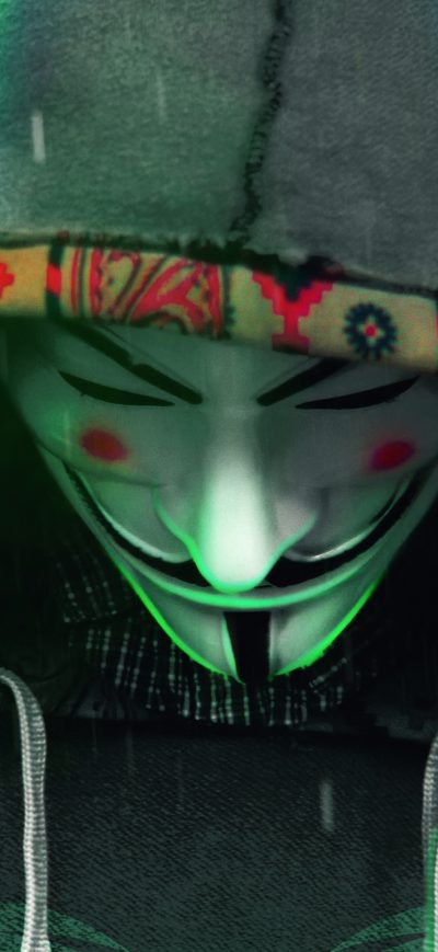 Fond d'écran iPhone Anonymus Guy Not Robot 4k