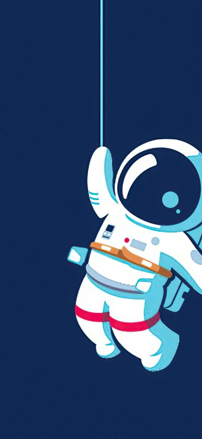 Fond d'écran iPhone Astronaut Hanging On Moon 4k