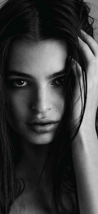 Fond d'écran iPhone Emily Ratajkowski Monochrome