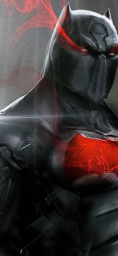 Fond d'écran iPhone Batman Suit Red Logo