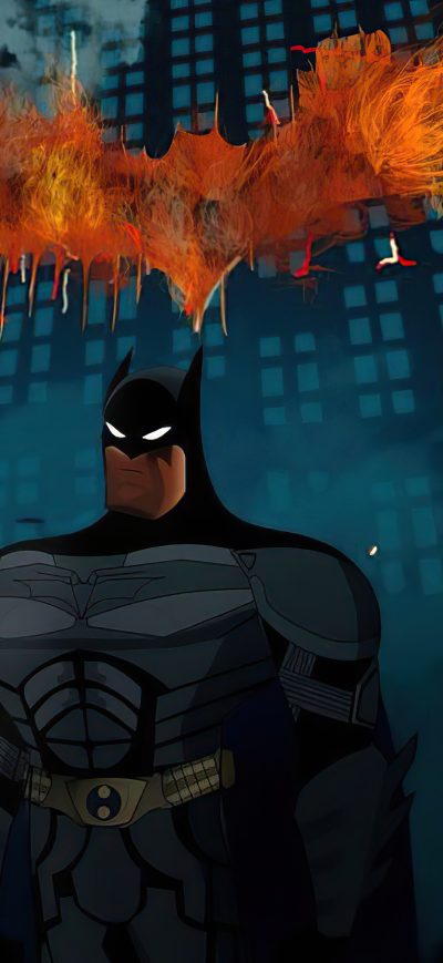 Fond d'écran iPhone Batman The Dark Knight Minimal 4k