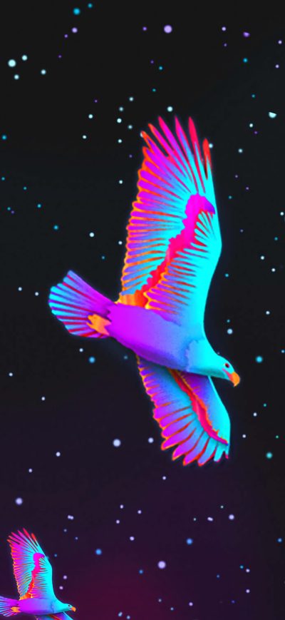 Fond d'écran iPhone Group Of Birds Digital Art 4k