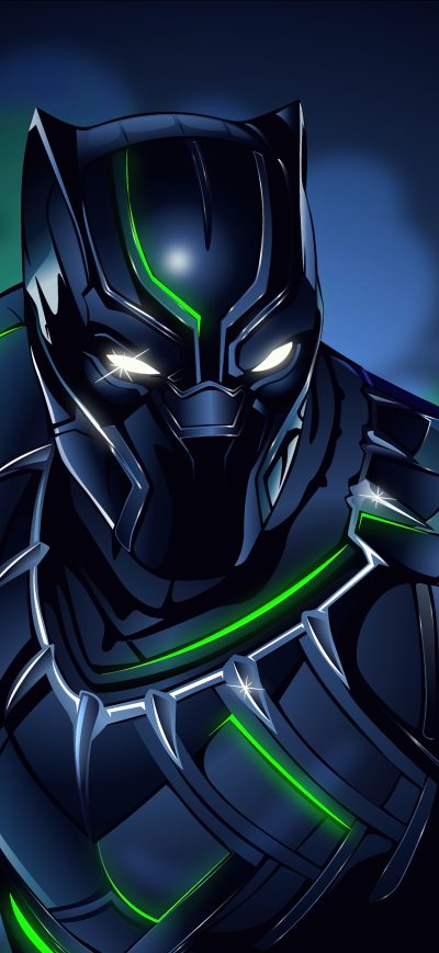 Fond d'écran iPhone Black Panther Illustration 8k