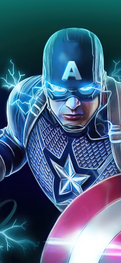 Fond d'écran iPhone Captain America Shield And Hammer Power