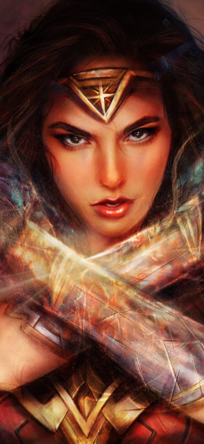 Fond d'écran iPhone Wonder Woman 15k Artwork