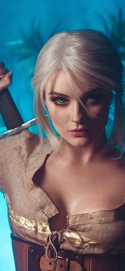 Fond d'écran iPhone Witcher 3 Ciri Art 2019