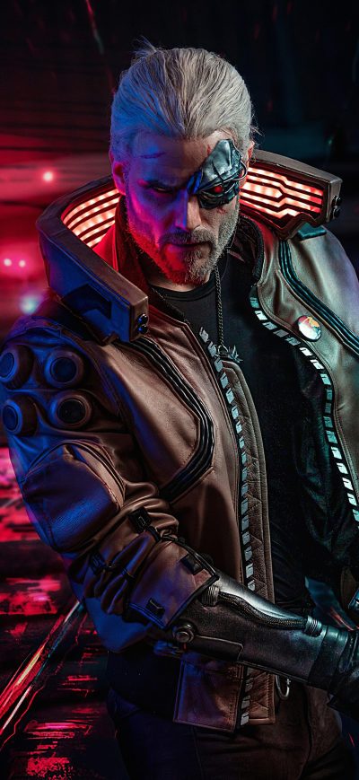 Fond d'écran iPhone Cyberpunk 2077 Witcher