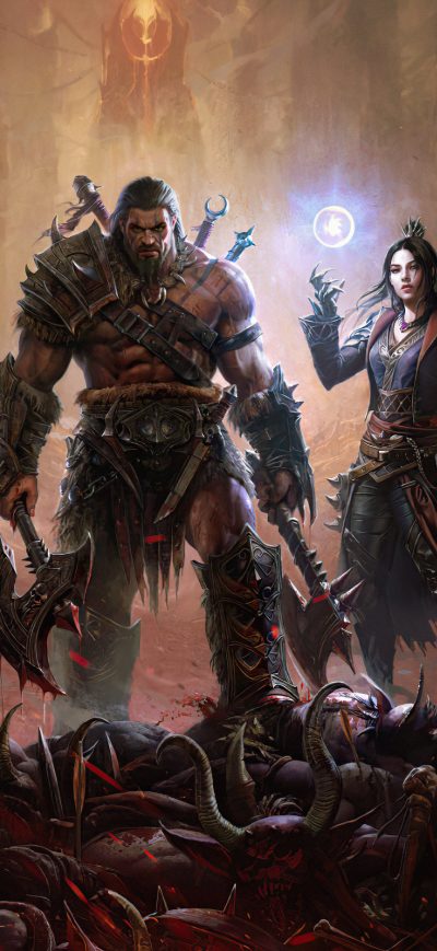 Fond d'écran iPhone Diablo Immortal 2021 5k