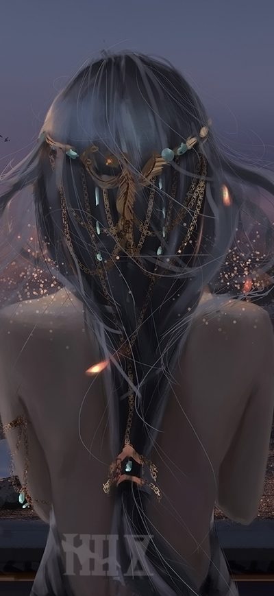 Fond d'écran iPhone Fantasy Girl Art