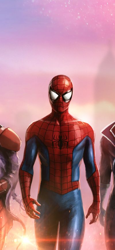 Fond d'écran iPhone Spiderman And His Team