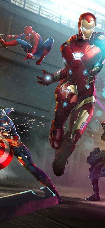 Fond d'écran iPhone Avengers Infinity War 2018 Artwork