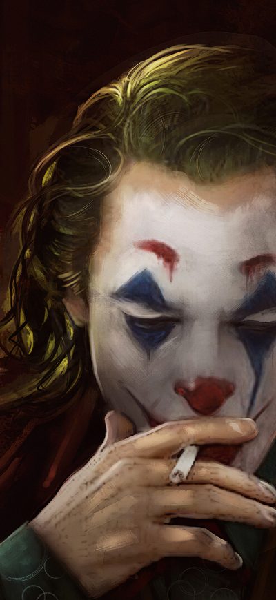Fond d'écran iPhone Joker Smoker 4k