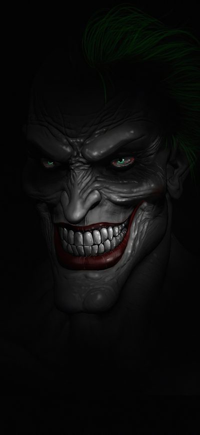Fond d'écran Joker Dark Minimalism 4k sur iPhone