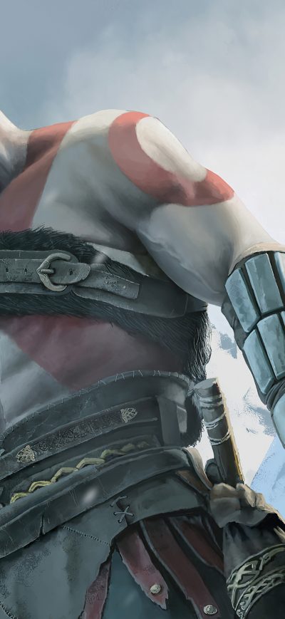 Fond d'écran iPhone Kratos And Atreus Dad Of Boy 4k