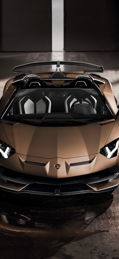 Fond d'écran iPhone Lamborghini Aventador SVJ Roadster 2019 Front