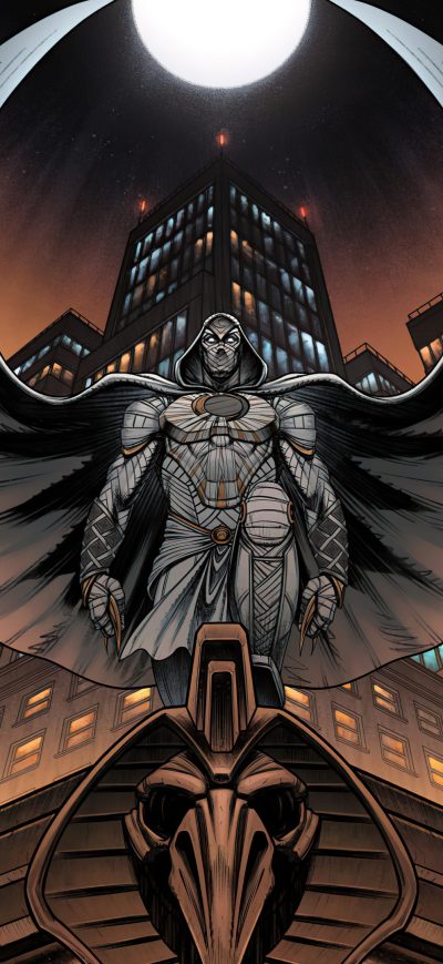 Fond d'écran iPhone Moonknight Poster Comic 4k