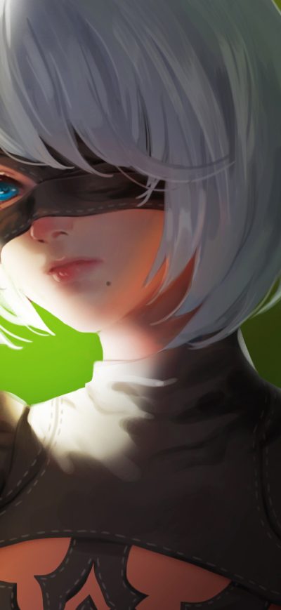 Fond d'écran Nier Automata 2b sur iPhone