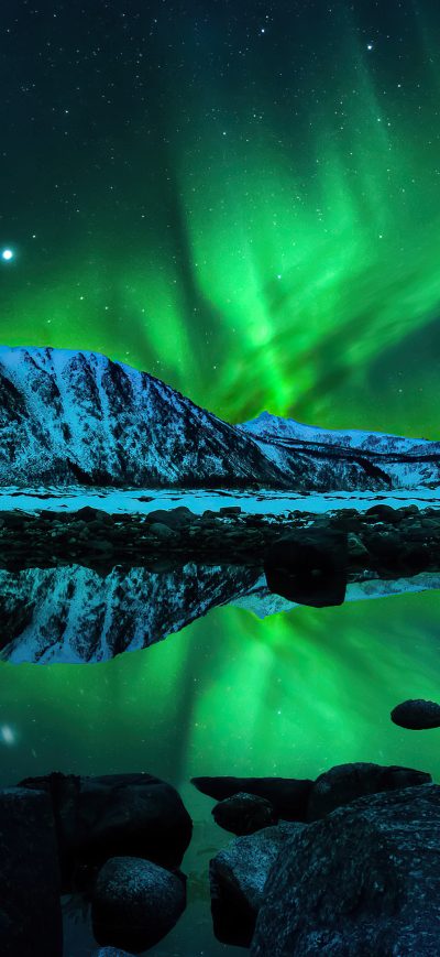 Fond d'écran iPhone Northern Lights Aurora Borealis 4k