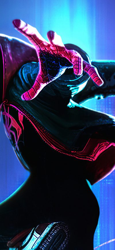 Fond d'écran iPhone Spider Verse 4k Newart