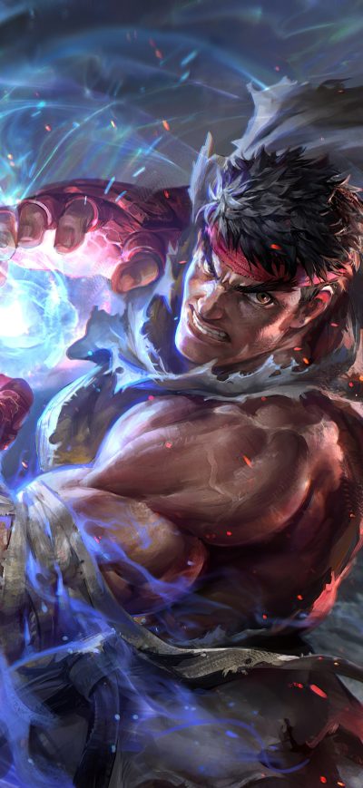 Fond d'écran iPhone Ryu Street Fighter V 2020 4k
