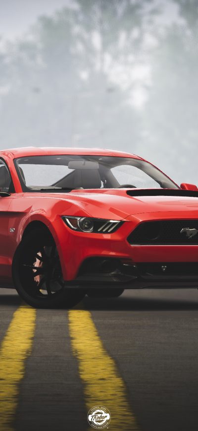 Fond d'écran iPhone Ford Mustang The Crew 2 4k