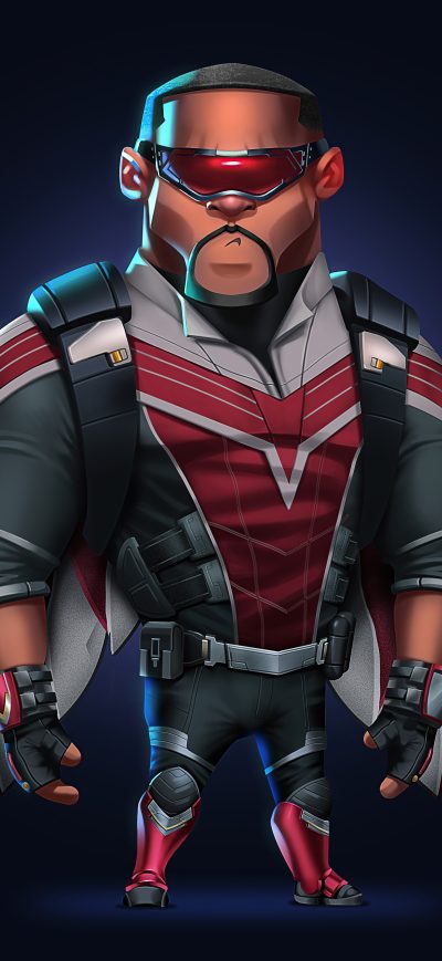 Fond d'écran iPhone Falcon Avengers Minimal 8k