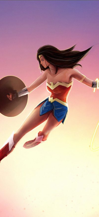 Fond d'écran iPhone Wonder Woman In Air