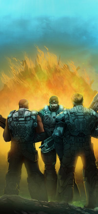 Fond d'écran iPhone Gears Of War 4k