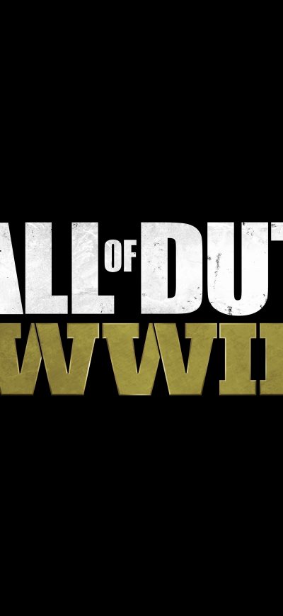 Fond d'écran iPhone Call Of Duty WW2 Logo 8k