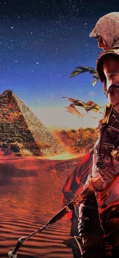 Fond d'écran iPhone 2018 Assassins Creed Origins 4k
