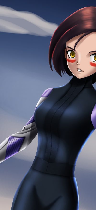 Fond d'écran iPhone Alita Battle Angel Digital Art 5k