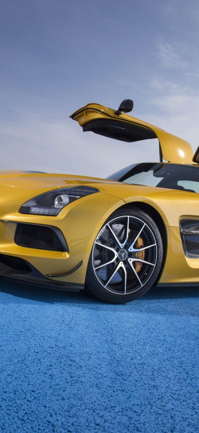 Fond d'écran iPhone Yellow Mercedes Benz Amg GT 5k