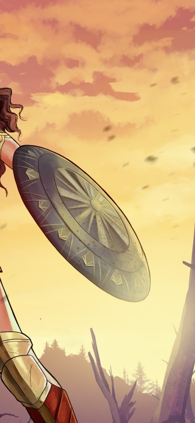 Fond d'écran iPhone Wonder Woman GTA V Style