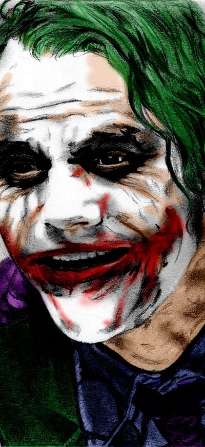 Fond d'écran Joker The Dark Knight sur iPhone
