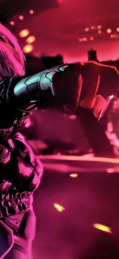 Fond d'écran iPhone Cyberpunk Science Fiction Fantasy Girl 4k