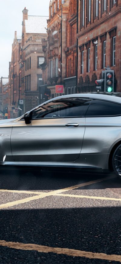 Fond d'écran iPhone Mercedes AMG C63S Forza Horizon 4