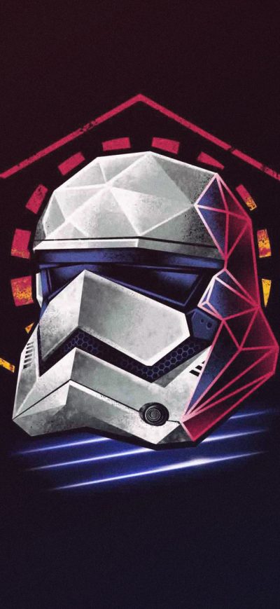 Fond d'écran iPhone Stormtrooper Helmet Minimalist