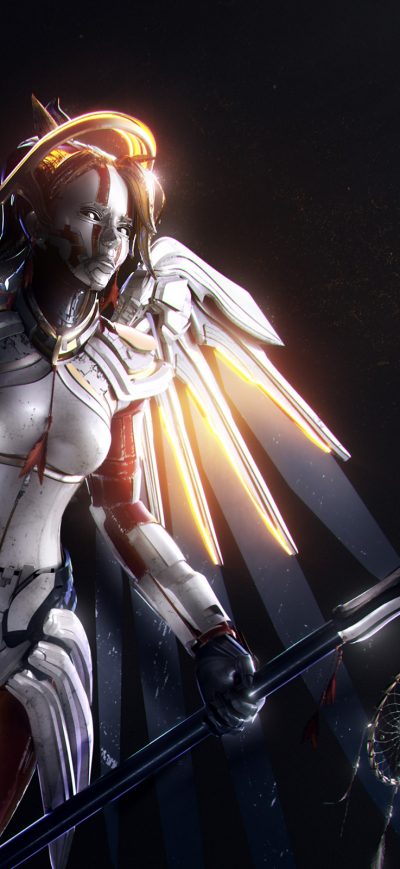 Fond d'écran iPhone Mercy Overwatch Artwork Hd